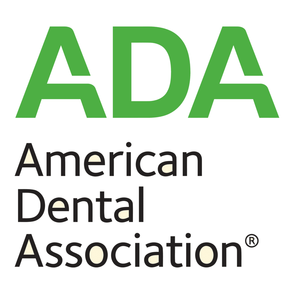 Here's an alt tag for the image: American Dental Association logo.