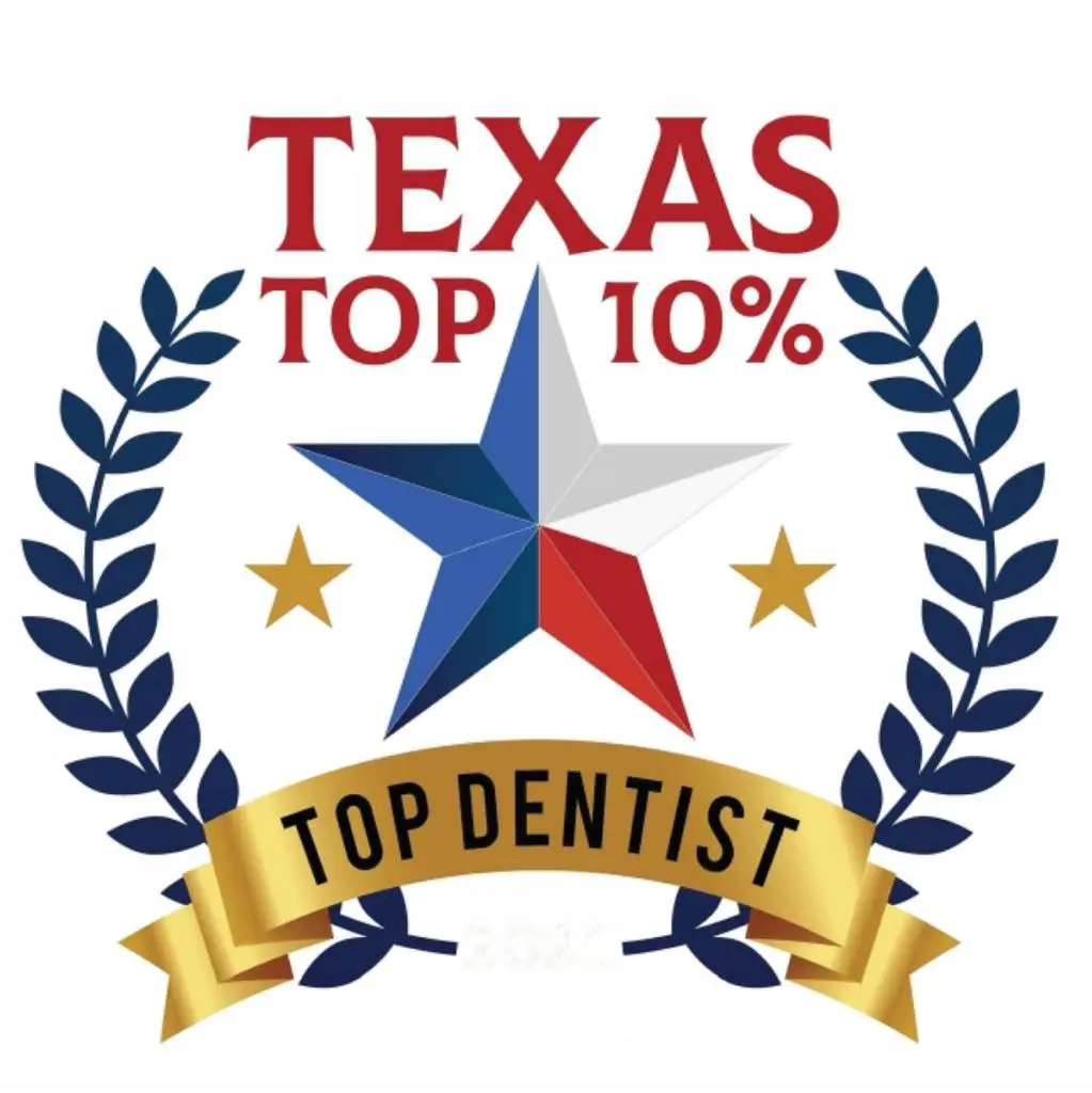 Texas Top 10% Top Dentist award.